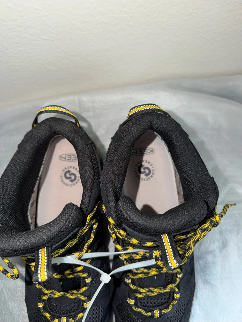 Keen  Black Sneakers with Yellow Accents